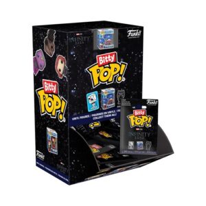 Figurine Funko Bitty Pop Marvel aléatoire avec petite base de présentation
