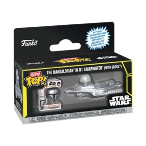 Funko Bitty Pop Ride Mandalorian avec Grogu dans le N1 Starfighter