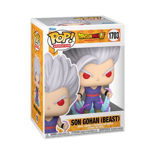 Figurine Funko Pop Animation Dragon Ball Super Hero Son Gohan Beast with Chase Modèle aléatoire