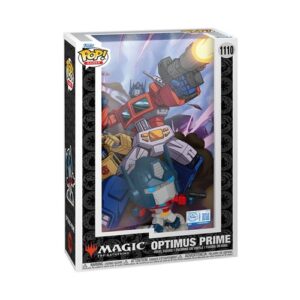 Funko Pop Optimus Prime, figurine Comic Cover Transformers et Magic: The Gathering
