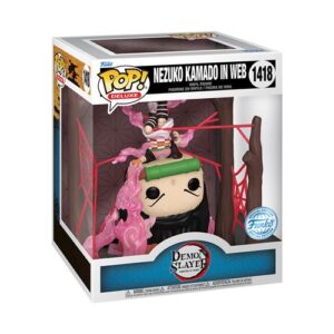 Funko Pop Nezuko in Web, figurine Deluxe Demon Slayer au motif de toile