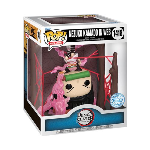 Figurine Funko Pop Deluxe Demon Slayer Nezuko in Web