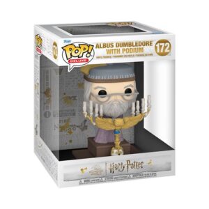 Funko Pop Deluxe Dumbledore avec podium, figurine de collection Harry Potter