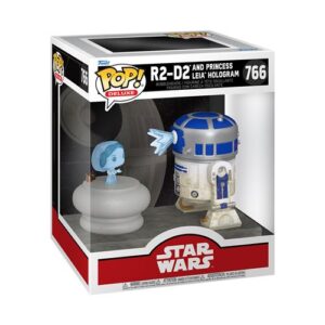 Funko Pop R2-D2 Leia avec le droïde et l’hologramme de la princesse