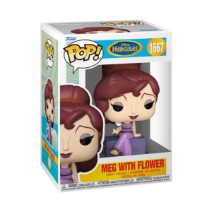 Funko Pop Disney Hercules Meg, figurine de collection associée à une fleur