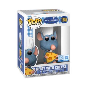 Funko Pop Ratatouille Remy accompagné de fromage, figurine Disney de collection