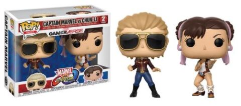 Figurine Funko Pop Games Marvel vs Capcom Infinite Captain Marvel et Chun-Li