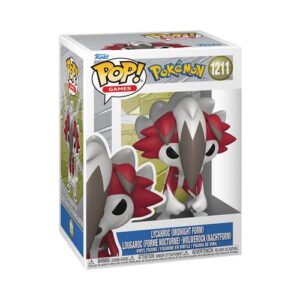 Figurine Funko Pop Lougaroc représentant le Pokémon sous sa forme nocturne