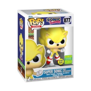 Funko Pop Super Sonic, figurine de l’univers des jeux vidéo Sonic The Hedgehog