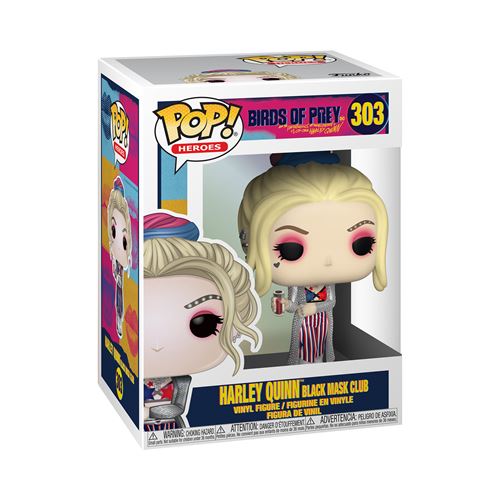 Figurine Funko Pop Heroes Birds of Prey Harley Quinn Black Mask Club
