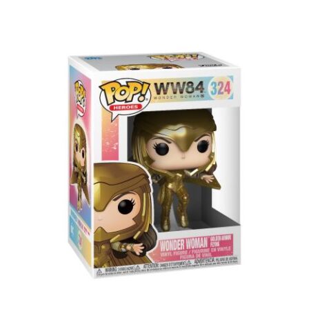 Figurine Funko Pop Heroes WW84 Wonder Woman Golden Armor Flying