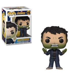 Funko Pop Banner Hulk, figurine Marvel associant Banner à la tête de Hulk