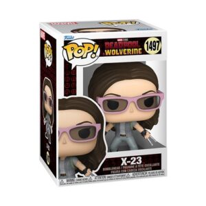 Funko Pop X-23 associée à l’univers Marvel et au film Deadpool 3