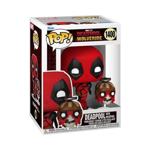 Figurine Funko Pop Marvel Deadpool & Wolverine Deadpool with the Headpool