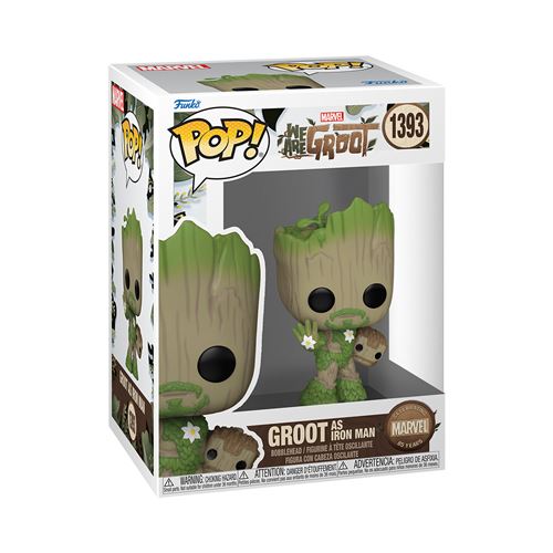 Figurine Funko Pop Marvel We Are Groot Iron Man