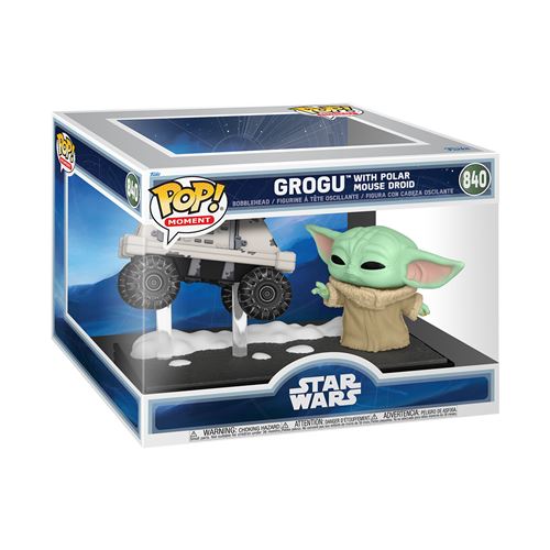Figurine Funko Pop Moment Star Wars Mandalorian & Grogu S2 Grogu with Polar Mouse Droid