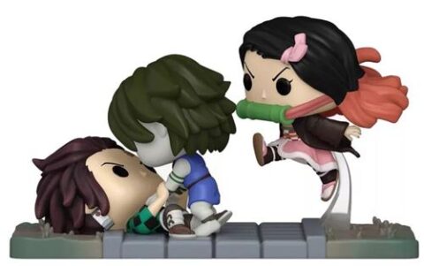 Figurine Funko Pop! Moments – Demon Slayer – Tanjiro & Nezuko Vs. Temple Demon