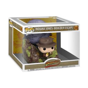 Funko Pop Indiana Jones Boulder Escape, scène Movie Moment d’évasion au rocher