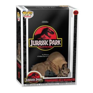 Funko Pop Jurassic Park associant Tyrannosaurus rex et Velociraptor pour les collectionneurs