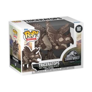 Funko Pop Fossil Triceratops, figurine de collection Jurassic Park au thème fossile