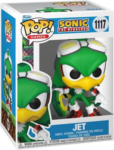 Figurine Funko Pop! N°1117 | Sonic | Jet The Hawk Avec Planche