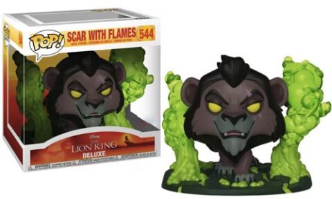 Figurine Funko Pop! N°544 – Le Roi Lion – Scar Avec Des Flammes
