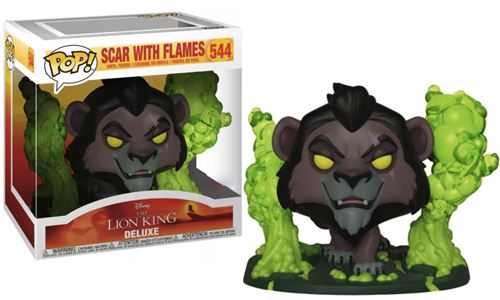 Figurine Funko Pop! N°544 – Le Roi Lion – Scar Avec Des Flammes