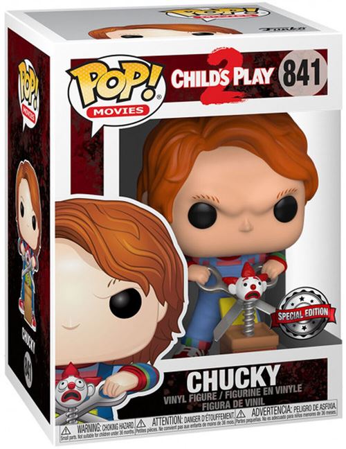 Figurine Funko Pop! N°841 – Chucky – Chucky Avec Buddy Et Ciseaux Géants