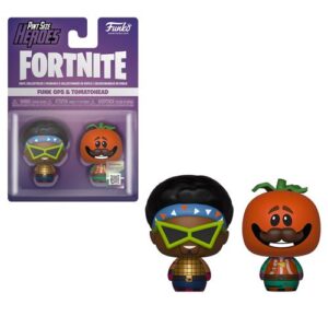 Funko Pop Fortnite Funkops Tomatohead présenté comme un duo de figurines gaming