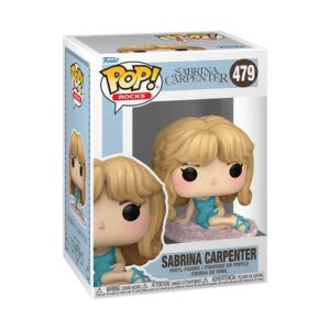 Funko Pop Sabrina Carpenter Night Gown en vinyle, tenue bleue liée à Short n’ Sweet