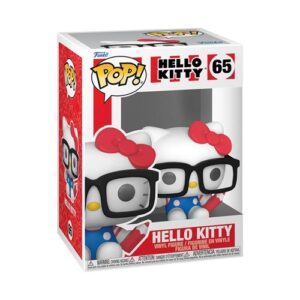Funko Pop Hello Kitty HK Nerd, figurine Sanrio pour une collection pop culture