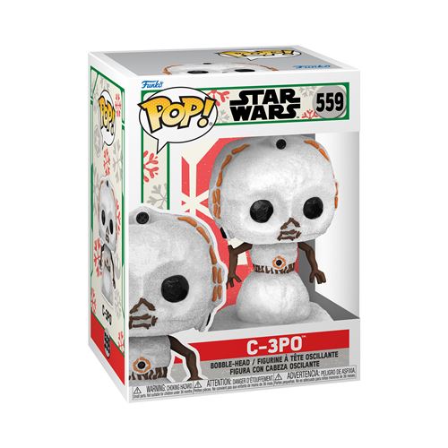 Figurine Funko Pop Star Wars Holiday C-3PO Snowman