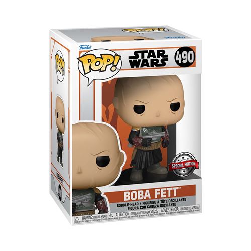 Figurine Funko Pop Star Wars Mandalorian Boba Fett With Chase Modèle aléatoire Exclusivité