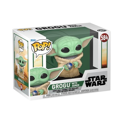 Figurine Funko Pop Star Wars The Book of Boba Fett Grogu with armor
