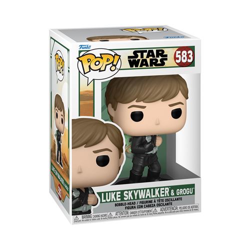 Figurine Funko Pop Star Wars The Book of Boba Fett Luke Skywalker with Grogu