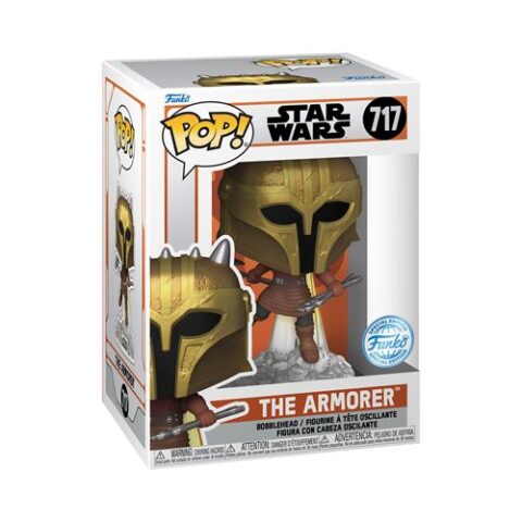 Figurine Funko Pop Star Wars The Mandalorian S10 The Armorer with Jetpack Exclusivité Fnac