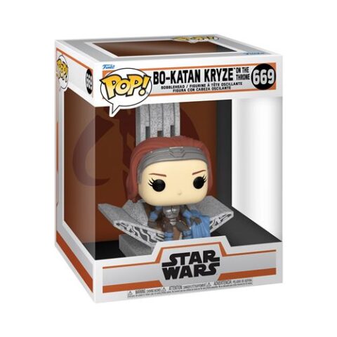 Figurine Funko Pop Star Wars The Mandalorian S9 Bo Katan with Throne