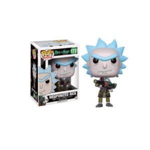 Funko Pop Rick avec arme, figurine de collection inspirée de Rick et Morty