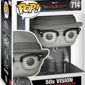 Funko Pop 50's Vision WandaVision, modèle standard ou Chase aléatoire