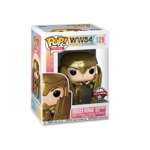 Figurine Funko Pop Wonder Woman 329 Golden Armor Shield