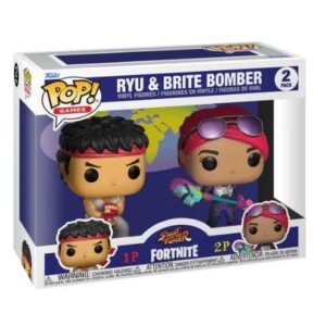 Funko Pop Ryu Brite Bomber, duo de personnages de jeux vidéo