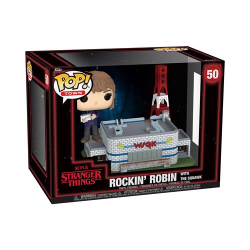 Figurines Funko Pop Town Stranger Things S5 Rockin&rsquo; Robin with The Squawk