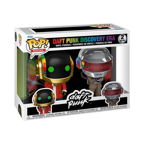 Pack 2 Figurines Funko Pop Rocks Daft Punk Discovery Era
