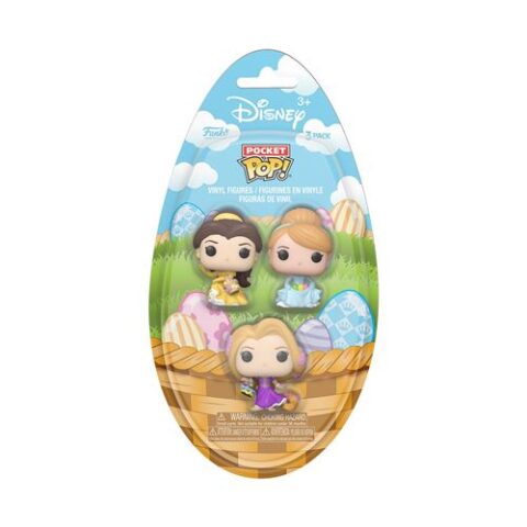 Pack 3 Figurines Funko Pop Egg pocket Disney Princess Pâques