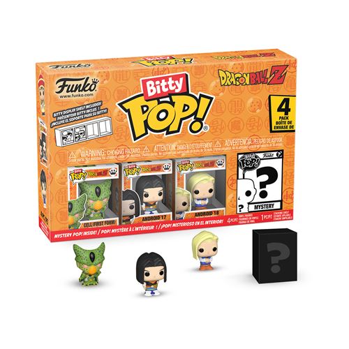 Pack 4 Figurines Funko Bitty Pop Dragon Ball Z Cell First Form