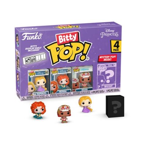 Pack 4 figurines Funko Bitty Pop Disney Princess Rapunzel