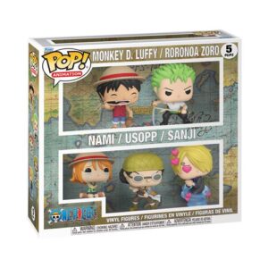 Pack Funko Pop One Piece composé de cinq figurines d’animation