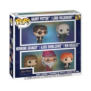 Pack Funko Pop Harry Potter réunissant cinq figurines de collection